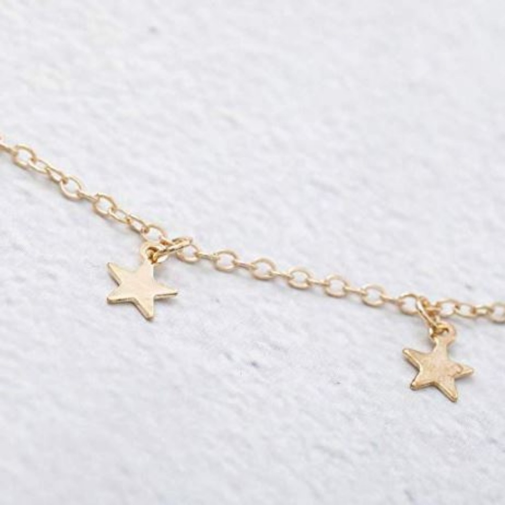 4 for $20 Starry Choker Necklace (Gold) - Picture 5 of 7